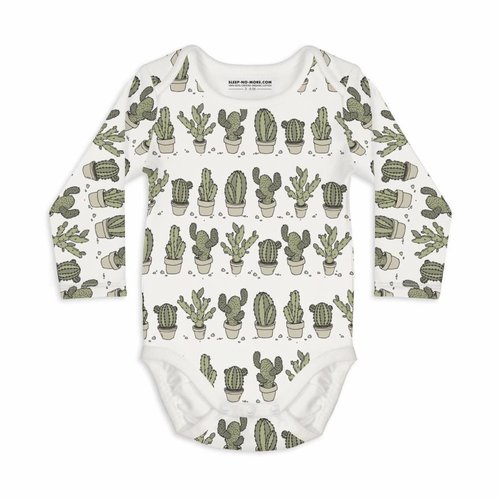 Sleep No More Sleep No More CAN'T TOUCH THIS Cactus Romper lange mouwen Sleep No More Sleep No More CAN'T TOUCH THIS Cactus Romper lange mouwen