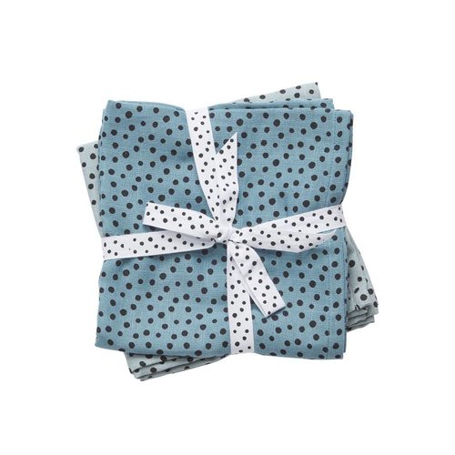 Done by Deer Done by Deer Burp cloth 2-pack Happy Dots Done by Deer Done by Deer Burp cloth 2-pack Happy Dots