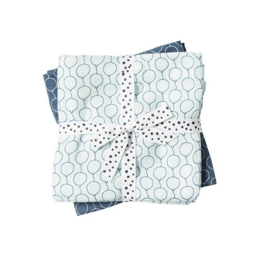 Done by Deer Done by Deer Swaddle 2-pack Balloon Blue Done by Deer Done by Deer Swaddle 2-pack Balloon Blue