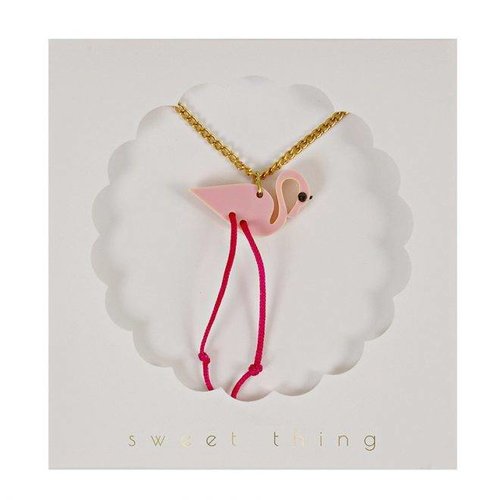Meri Meri Flamingo Necklace Ketting Meri Meri Flamingo Necklace Ketting