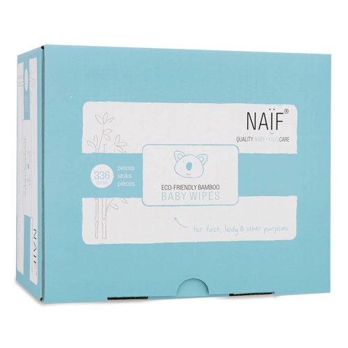 Naif Naif Eco Friendly Bamboo Baby Wipes six pack 6 stuk Naif Naif Eco Friendly Bamboo Baby Wipes six pack 6 stuk