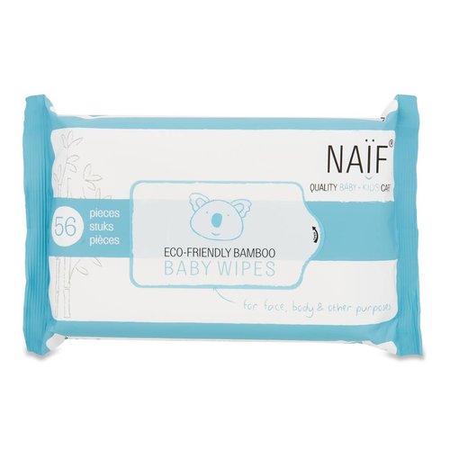Naif Naif Eco Friendly Bamboo Baby Wipes single pack 1 stuk Naif Naif Eco Friendly Bamboo Baby Wipes single pack 1 stuk