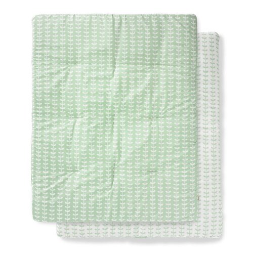 Fresk Fresk boxkleed Leaves Mint 80x100 cm Fresk Fresk boxkleed Leaves Mint 80x100 cm