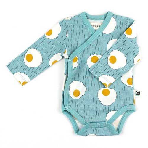 Onnolulu Overslag romper Eggs lange mouwen Onnolulu Overslag romper Eggs lange mouwen