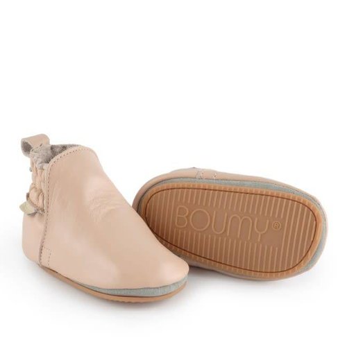 Boumy Boumy leren slofjes halfhoog Pastel Pink Leather Boumy Boumy leren slofjes halfhoog Pastel Pink Leather