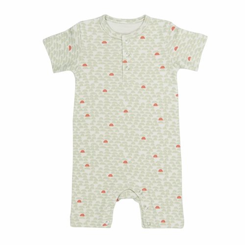 Trixie Trixie Onesie - Jumpsuit Pebble Green korte mouwen Trixie Trixie Onesie - Jumpsuit Pebble Green korte mouwen