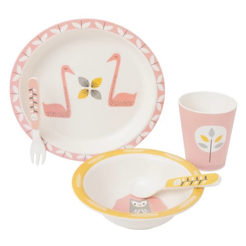 Fresk Fresk Dinner set bamboo Swan Fresk Fresk Dinner set bamboo Swan