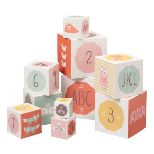 Fresk Fresk Blokkenset meisje - 10 stuks Fresk Fresk Blokkenset meisje - 10 stuks