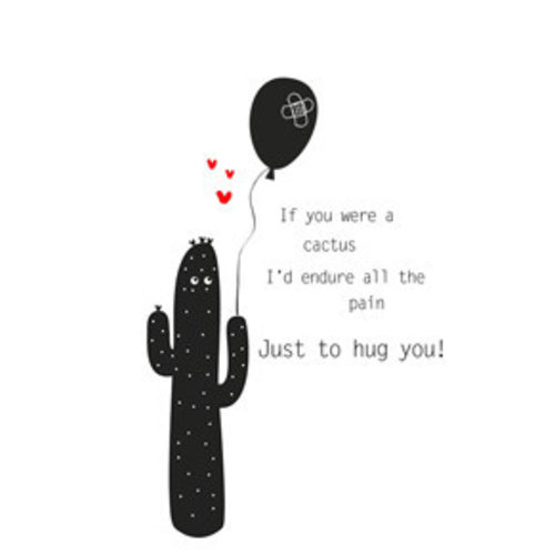 Gnoom Kaart met envelop Cactus Gnoom Kaart met envelop Cactus