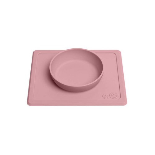 EZPZ EZPZ Happy bowl Placemat & bowl in one Blush/ Roze EZPZ EZPZ Happy bowl Placemat & bowl in one Blush/ Roze