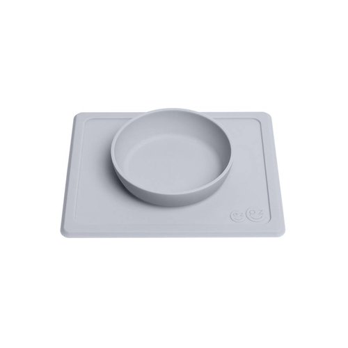 EZPZ EZPZ Mini bowl Placemat & bowl in one Pewter/ Lichtgrijs EZPZ EZPZ Mini bowl Placemat & bowl in one Pewter/ Lichtgrijs