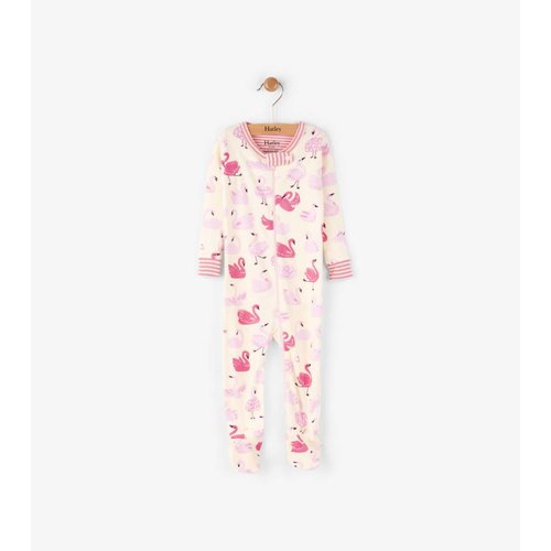 Hatley Dancing Swans Pyjama met voet Hatley Dancing Swans Pyjama met voet