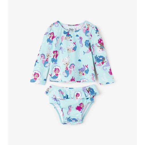 Hatley Underwater Kingdom Mini Rashguard Set - zwembroek en top met UV bescherming 50+ Hatley Underwater Kingdom Mini Rashguard Set - zwembroek en top met UV bescherming 50+