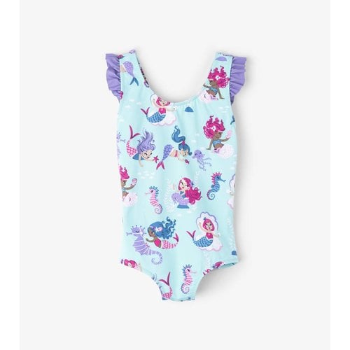 Hatley Underwater Kingdom Ruche Badpak met UV bescherming factor 50+ Hatley Underwater Kingdom Ruche Badpak met UV bescherming factor 50+
