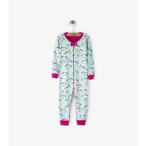 Hatley Hatley Roly Poly Unicorns Pyjama zonder voet Hatley Hatley Roly Poly Unicorns Pyjama zonder voet