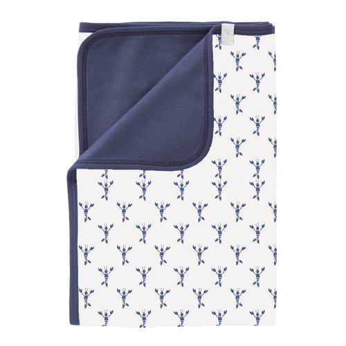 Fresk Fresk Babydeken Lobster Indigo Blue 80x100 cm Fresk Fresk Babydeken Lobster Indigo Blue 80x100 cm