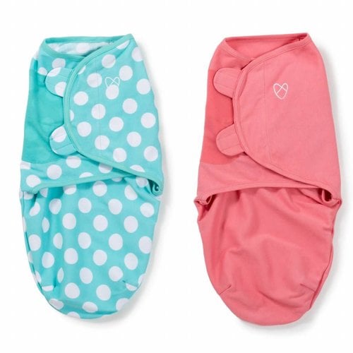 SwaddleMe 2-pack Roze & mintblauw SwaddleMe 2-pack Roze & mintblauw