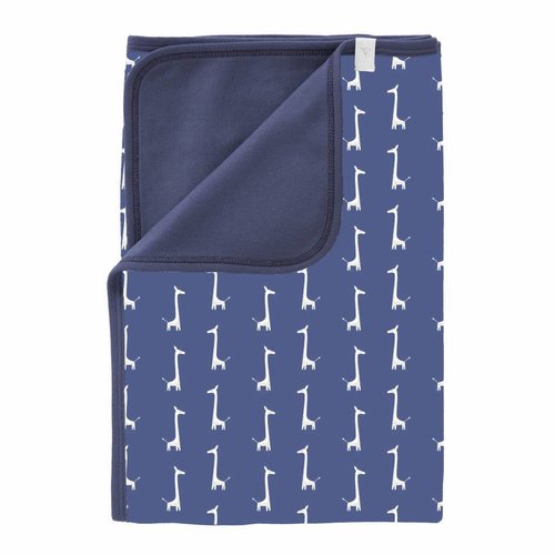 Fresk Fresk Babydeken Giraf indigo blue 80x100 cm Fresk Fresk Babydeken Giraf indigo blue 80x100 cm