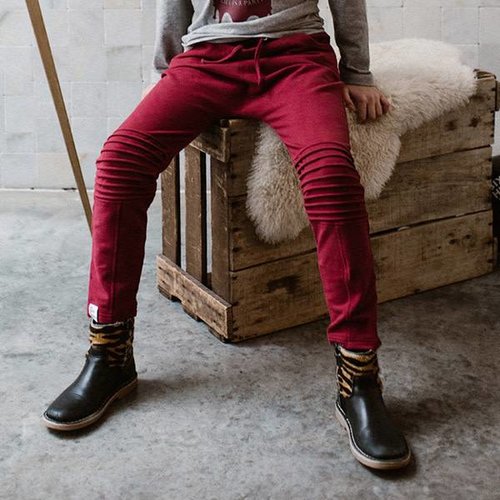 Six Hugs Sweatpants Biker Burgundy red Six Hugs Sweatpants Biker Burgundy red