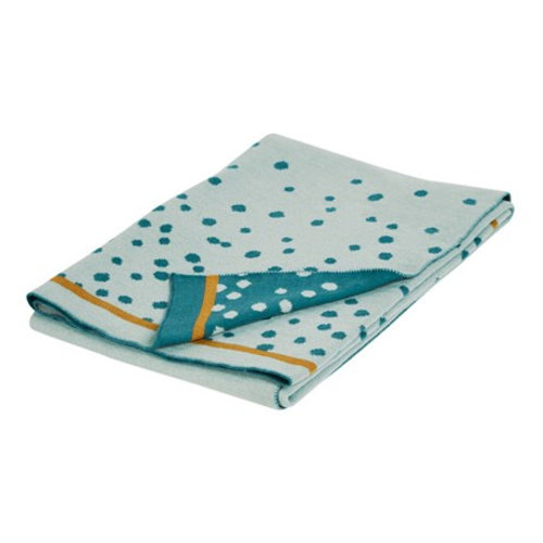 Done by Deer Done by deer babydeken happy dots blue 80x100 Done by Deer Done by deer babydeken happy dots blue 80x100