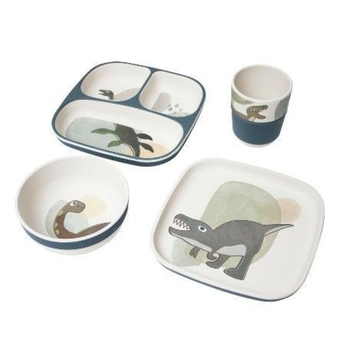 Sebra Sebra bamboe/melamine set Dino 0+ Sebra Sebra bamboe/melamine set Dino 0+