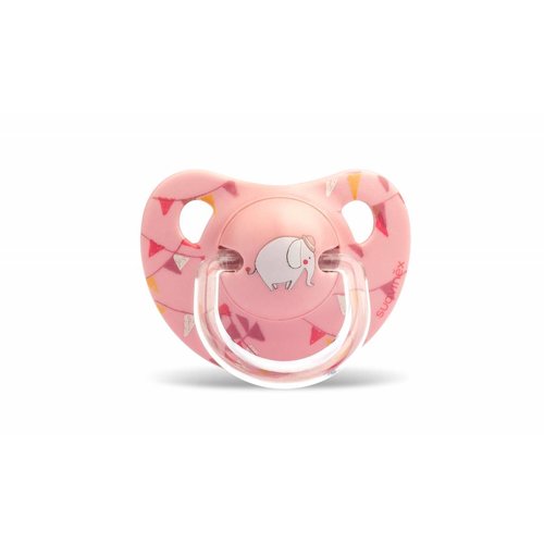 Suavinex Suavinex speen anatomisch +6 / 18 m Elephant Slinger Pink Suavinex Suavinex speen anatomisch +6 / 18 m Elephant Slinger Pink