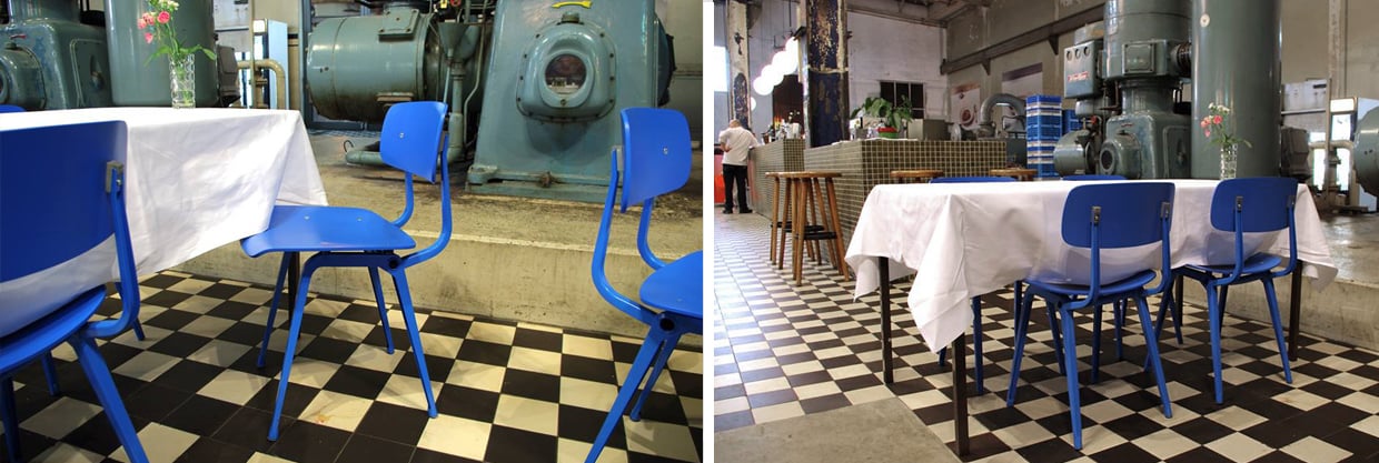 De Machinekamer vintage project inrichting restaurant