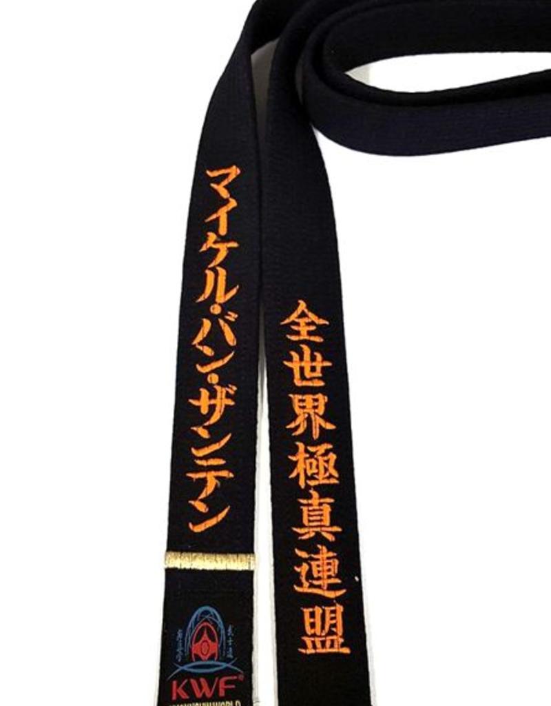 ISAMU KWF Kyokushinkai karate black belt - Kyokushinworldshop