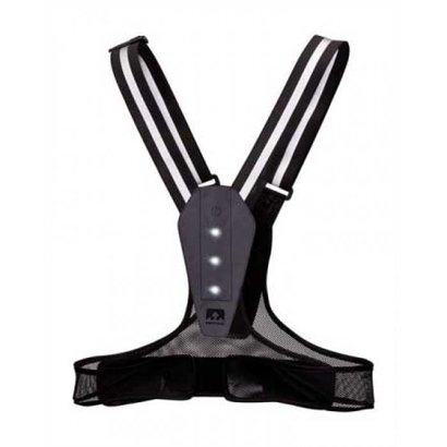 Nathan Nathan LightFit Blacklight Reflectie hardloopvest Zwart