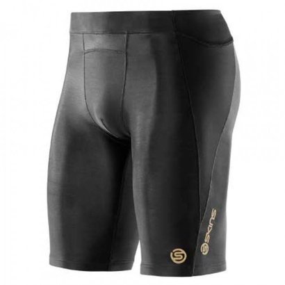 Skins Skins A400 Half Tight's Compressieshort Zwart/Geel