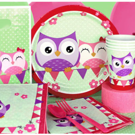 Uiltjes pastel feestartikelen & versiering