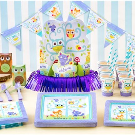 Woodland geboorte feestartikelen & versiering