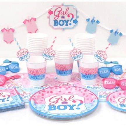 Gender Reveal Babyshower feestartikelen & versiering