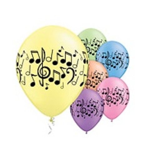 Muziek noten ballon gekleurd Muziek noten ballon gekleurd