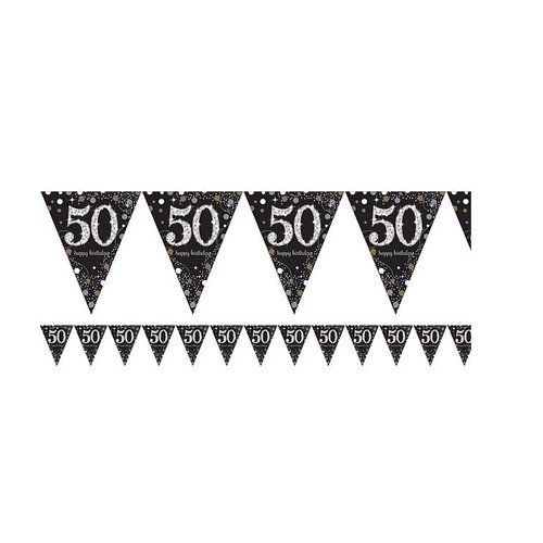 50 jaar vlaggetjes goud 50 jaar vlaggetjes goud