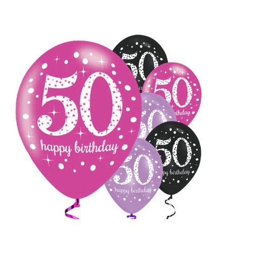 50 jaar ballonnen roze 50 jaar ballonnen roze