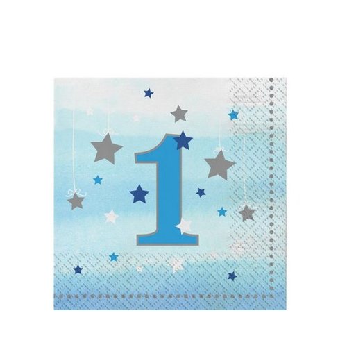 Twinkle 1 jaar servetten blauw Twinkle 1 jaar servetten blauw