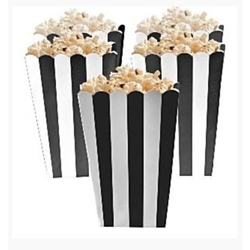 Popcorn bakjes zwart Popcorn bakjes zwart