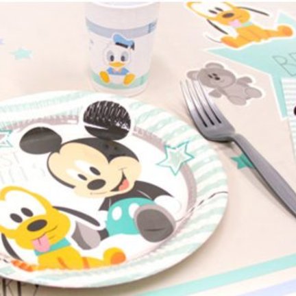 Baby mickey mouse feestartikelen voor een jongen