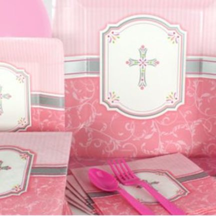 Communie roze feestartikelen een uniek en groot aanbod vindt je bij de online feestwinkel van j-style-deco.nl