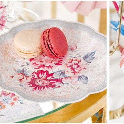 Pastel flower versiering en feestartikelen