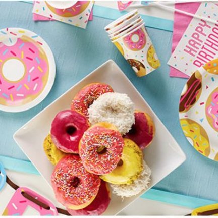Donut feestartikelen en versiering