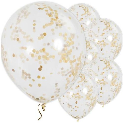Confetti ballonnen goud Confetti ballonnen goud