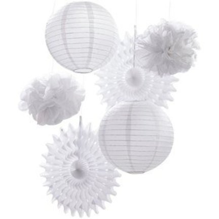 Witte feestartikelen & versiering
