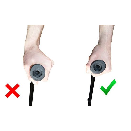 Elleboogkruk met anatomisch ergonomisch instelbare handgreep Elleboogkruk met anatomisch ergonomisch instelbare handgreep
