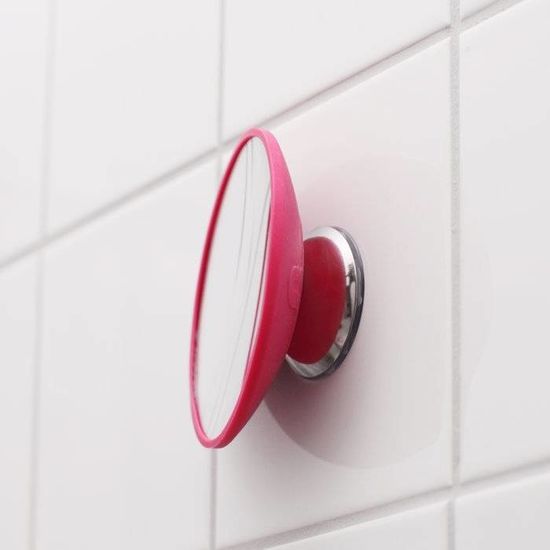 Afneembare magnetische spiegel vergroot 10x roze Bosign Afneembare magnetische spiegel vergroot 10x roze