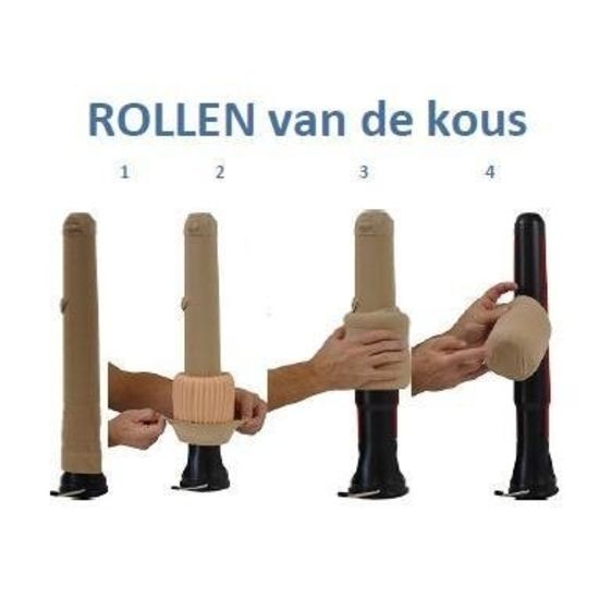 Doff n' Donner steunkous aantrekhulp-uitrekhulp Doff n' Donner steunkous aantrekhulp-uitrekhulp