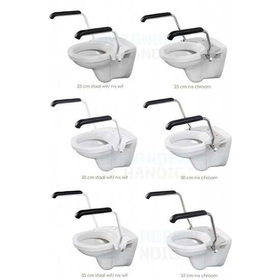 Jadaset toiletbeugel standaard opklapbaar Jadacare Jadaset toiletbeugel standaard opklapbaar