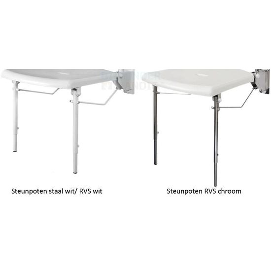 Douchezitting/douchestoel opklapbaar met rug- armleuning Jadacare Douchezitting/douchestoel opklapbaar met rug- armleuning