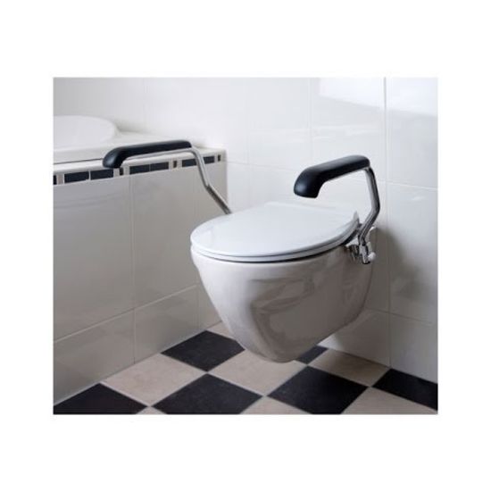 Jadaset toiletbeugel voor toiletverhoger 5 cm opklapbaar Jadacare Jadaset toiletbeugel voor toiletverhoger 5 cm opklapbaar
